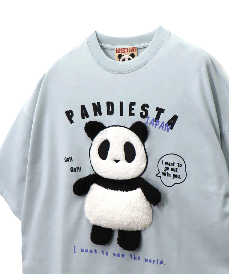 PANDIESTA(パンディエスタ) |SB PANDIESTA 手足ブラブラ ぬいぐるみぱんだ BIG Tシャツ(585756 MENS)