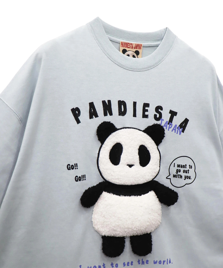PANDIESTA(パンディエスタ) |SB PANDIESTA 手足ブラブラ ぬいぐるみぱんだ BIG Tシャツ(585756 MENS)