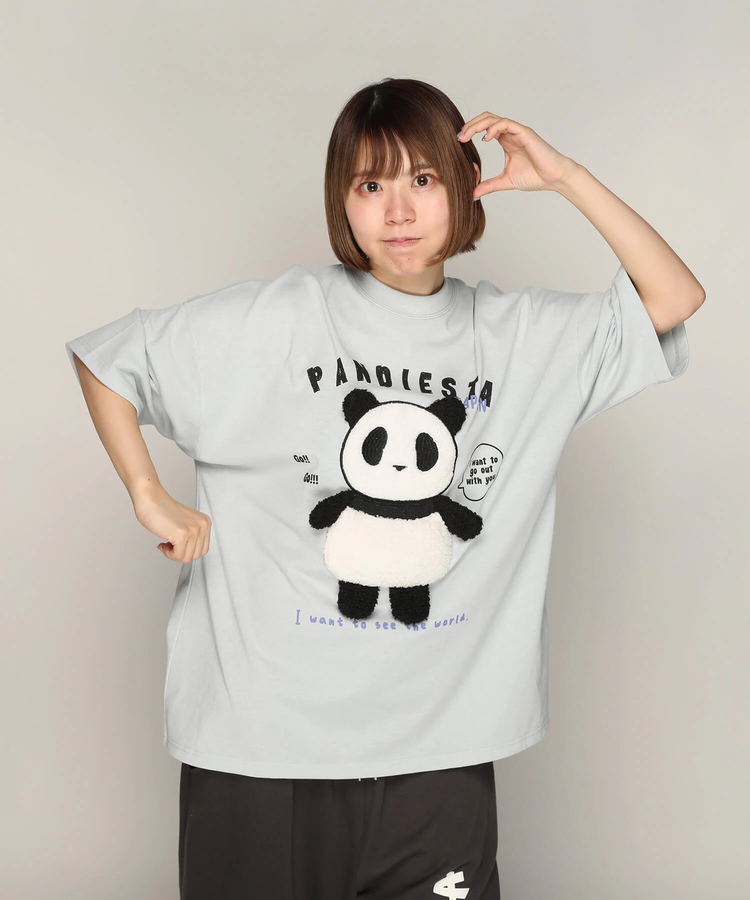 PANDIESTA(パンディエスタ) |SB PANDIESTA 手足ブラブラ ぬいぐるみぱんだ BIG Tシャツ(585756 MENS)