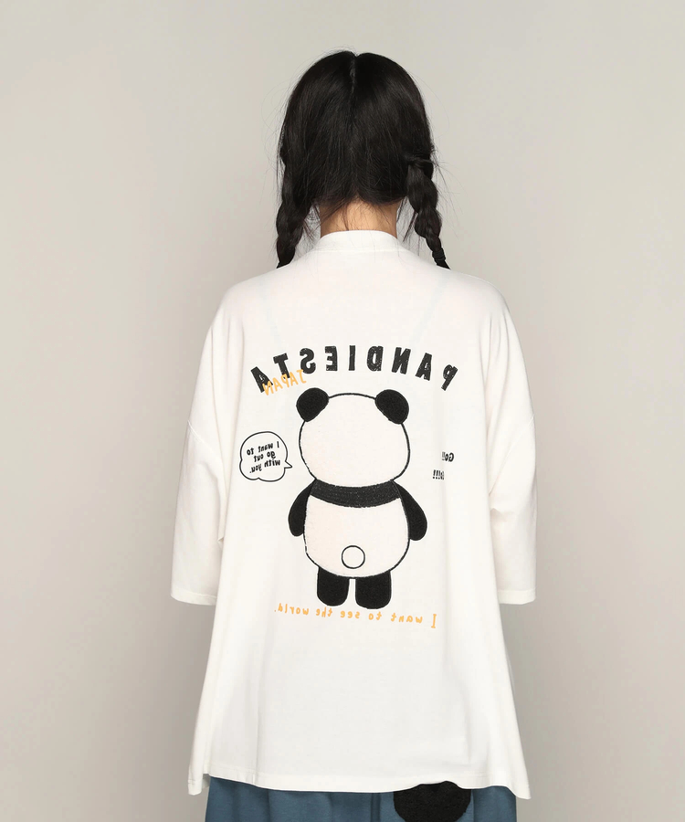 PANDIESTA(パンディエスタ) |SB PANDIESTA 手足ブラブラ ぬいぐるみぱんだ BIG Tシャツ(585756 MENS)
