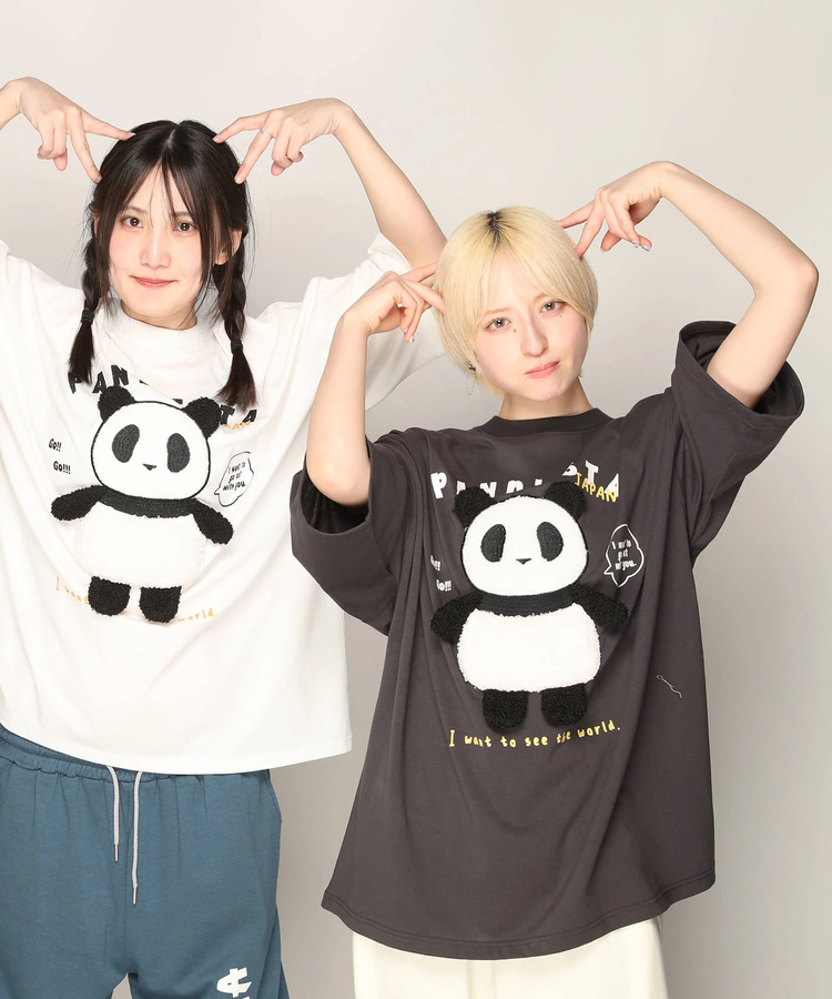 PANDIESTA(パンディエスタ) |SB PANDIESTA 手足ブラブラ ぬいぐるみぱんだ BIG Tシャツ(585756 MENS)