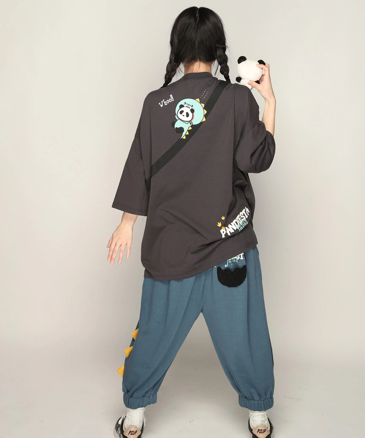 PANDIESTA(パンディエスタ) |SB PANDIESTA ダイナソーぱんだ クロップドパンツ(585755 MENS)