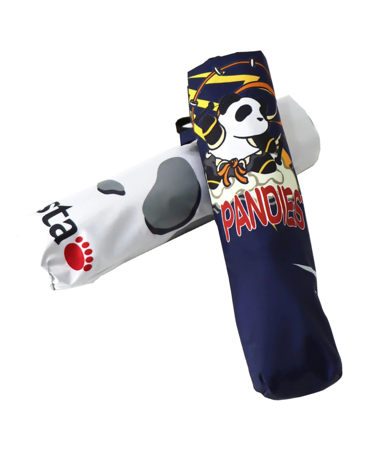 PANDIESTA(パンディエスタ) |SB 熊猫謹製 UVコート 折りたたみ傘 熊猫風雷神 晴雨兼用 ネイビー(585041 MENS/WOMENS)