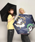PANDIESTA(パンディエスタ) |SB 熊猫謹製 UVコート 折りたたみ傘 熊猫風雷神 晴雨兼用 ネイビー(585041 MENS/WOMENS)