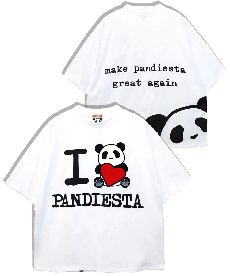 PANDIESTA(パンディエスタ) |SB PANDIESTA I LOVE ぱんださん BIG Tシャツ(585105 MENS/WOMENS)