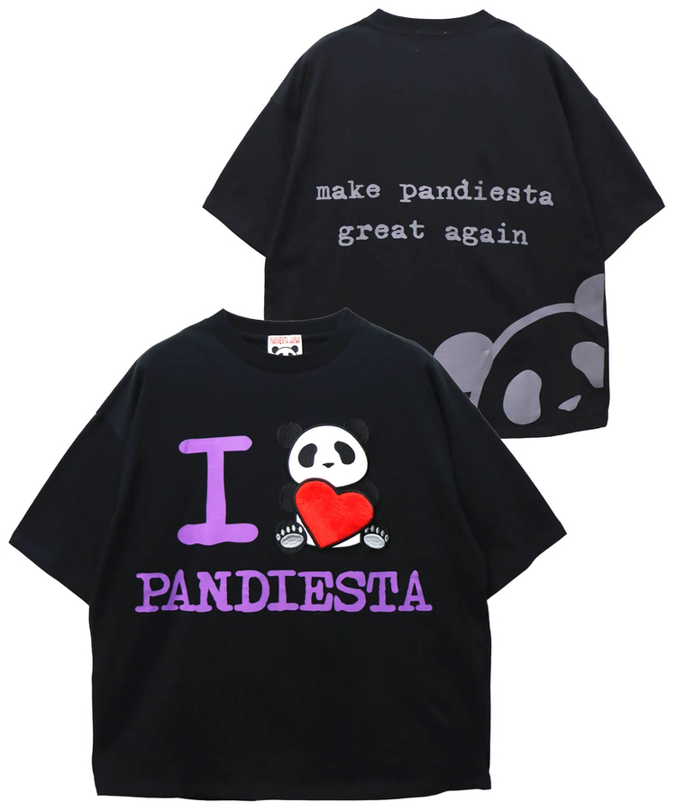 PANDIESTA(パンディエスタ) |SB PANDIESTA I LOVE ぱんださん BIG Tシャツ(585105 MENS/WOMENS)