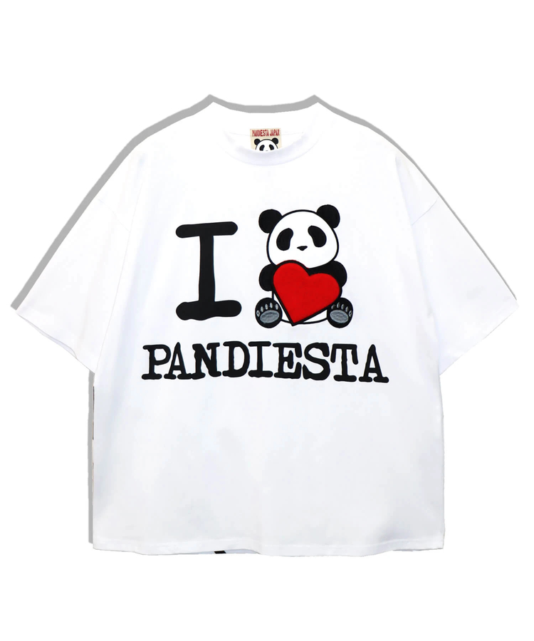 PANDIESTA(パンディエスタ) |SB PANDIESTA I LOVE ぱんださん BIG Tシャツ(585105 MENS/WOMENS)