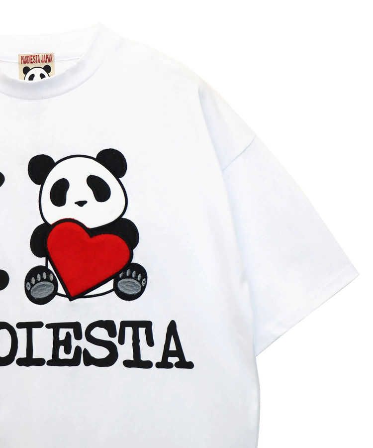 PANDIESTA(パンディエスタ) |SB PANDIESTA I LOVE ぱんださん BIG Tシャツ(585105 MENS/WOMENS)