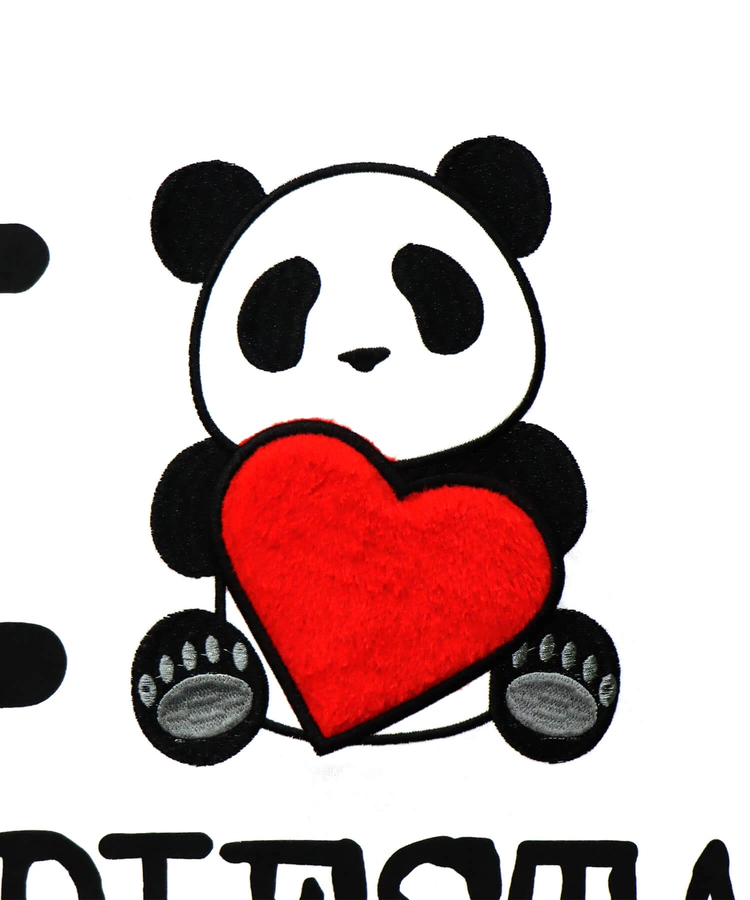 PANDIESTA(パンディエスタ) |SB PANDIESTA I LOVE ぱんださん BIG Tシャツ(585105 MENS/WOMENS)