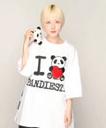PANDIESTA(パンディエスタ) |SB PANDIESTA I LOVE ぱんださん BIG Tシャツ(585105 MENS/WOMENS)
