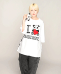 PANDIESTA(パンディエスタ) |SB PANDIESTA I LOVE ぱんださん BIG Tシャツ(585105 MENS/WOMENS)