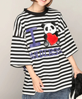 PANDIESTA(パンディエスタ) |SB PANDIESTA I LOVE ぱんださん BIG Tシャツ(585105 MENS/WOMENS)