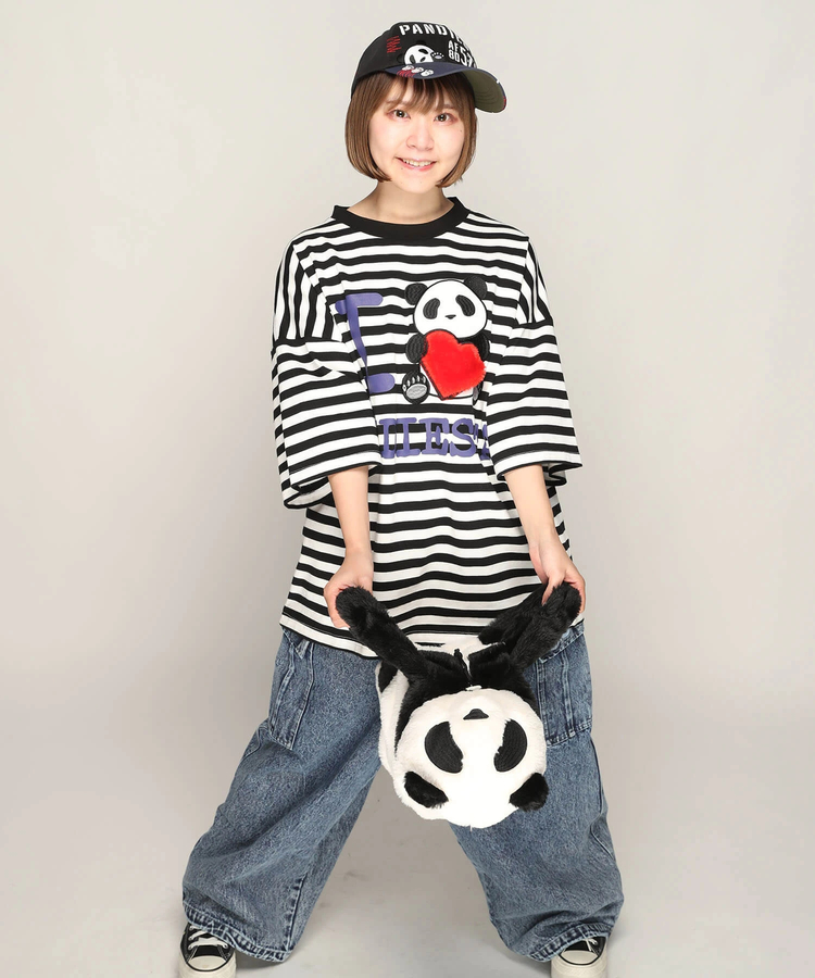 PANDIESTA(パンディエスタ) |SB PANDIESTA I LOVE ぱんださん BIG Tシャツ(585105 MENS/WOMENS)