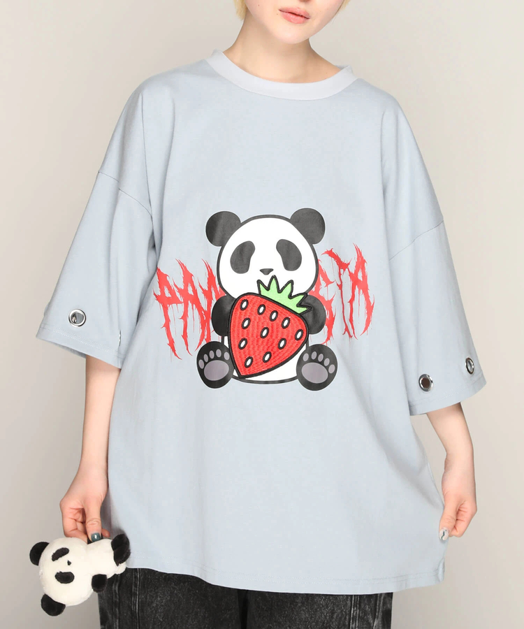 PANDIESTA(パンディエスタ) |SB PANDIESTA イチゴとぱんださん BIG Tシャツ(585106 MENS/WOMENS)