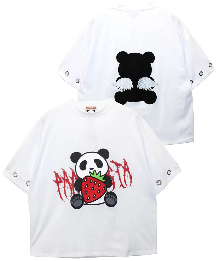 PANDIESTA(パンディエスタ) |SB PANDIESTA イチゴとぱんださん BIG Tシャツ(585106 MENS/WOMENS)