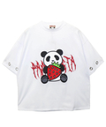 PANDIESTA(パンディエスタ) |SB PANDIESTA イチゴとぱんださん BIG Tシャツ(585106 MENS/WOMENS)