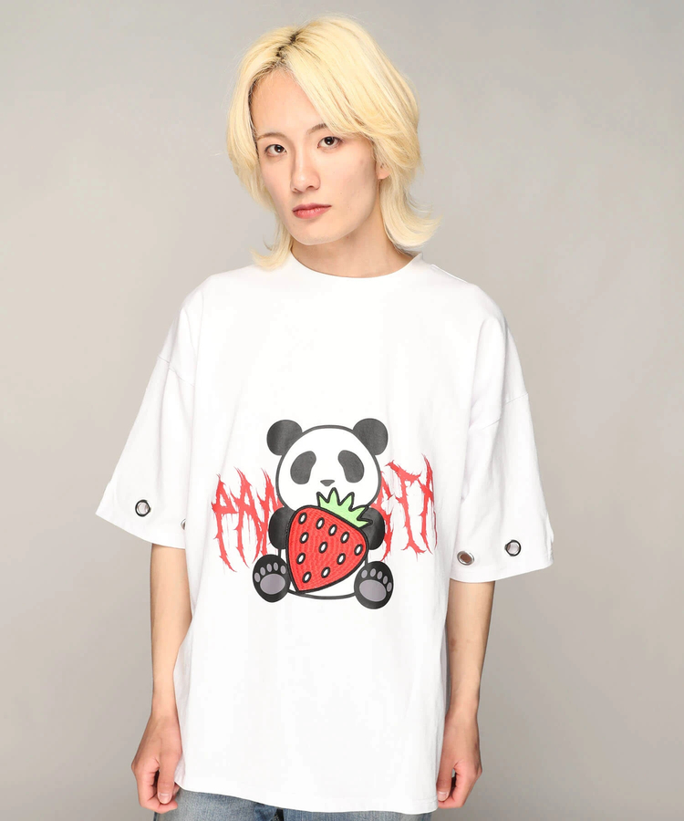 PANDIESTA(パンディエスタ) |SB PANDIESTA イチゴとぱんださん BIG Tシャツ(585106 MENS/WOMENS)