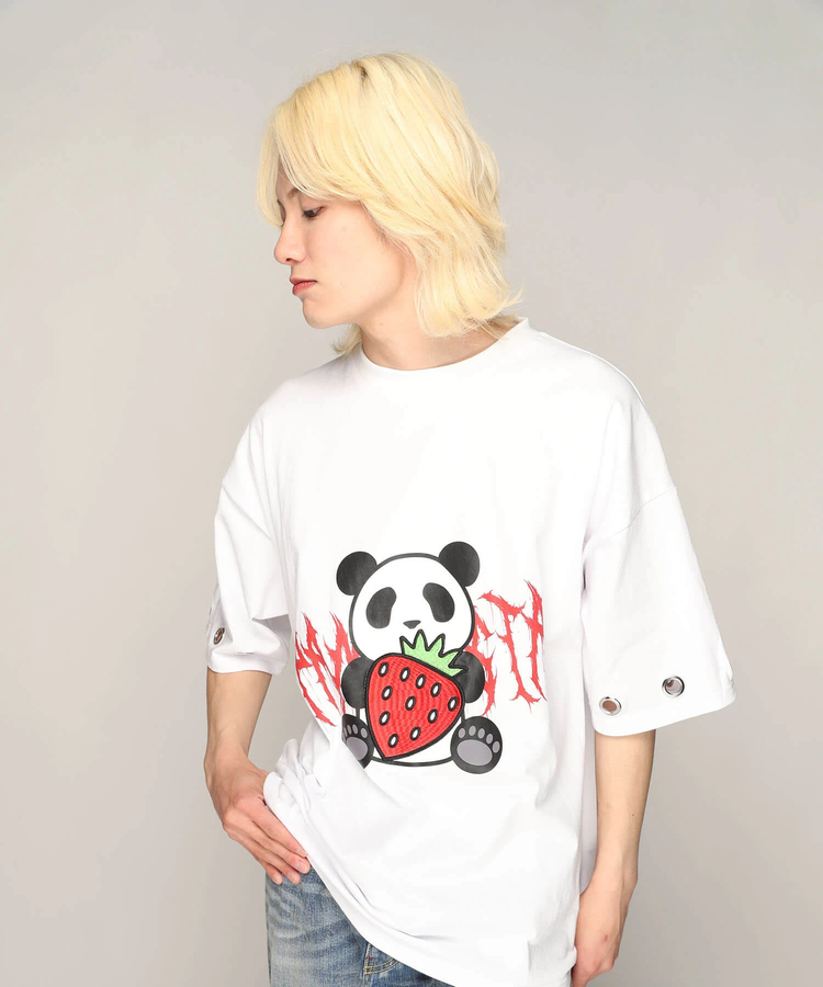 PANDIESTA(パンディエスタ) |SB PANDIESTA イチゴとぱんださん BIG Tシャツ(585106 MENS/WOMENS)