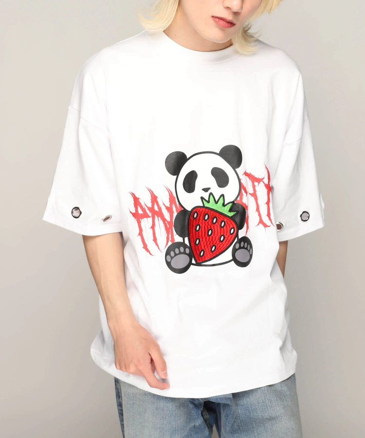 PANDIESTA(パンディエスタ) |SB PANDIESTA イチゴとぱんださん BIG Tシャツ(585106 MENS/WOMENS)