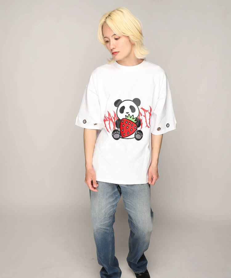 PANDIESTA(パンディエスタ) |SB PANDIESTA イチゴとぱんださん BIG Tシャツ(585106 MENS/WOMENS)