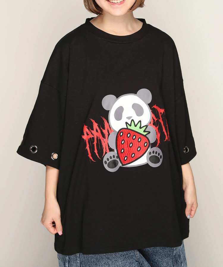 PANDIESTA(パンディエスタ) |SB PANDIESTA イチゴとぱんださん BIG Tシャツ(585106 MENS/WOMENS)