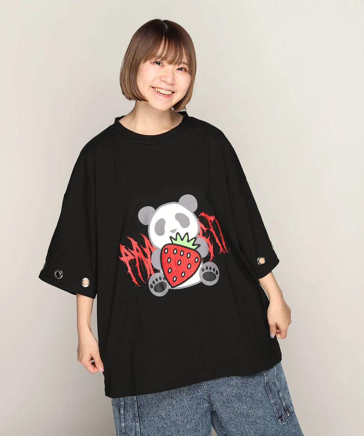 PANDIESTA(パンディエスタ) |SB PANDIESTA イチゴとぱんださん BIG Tシャツ(585106 MENS/WOMENS)