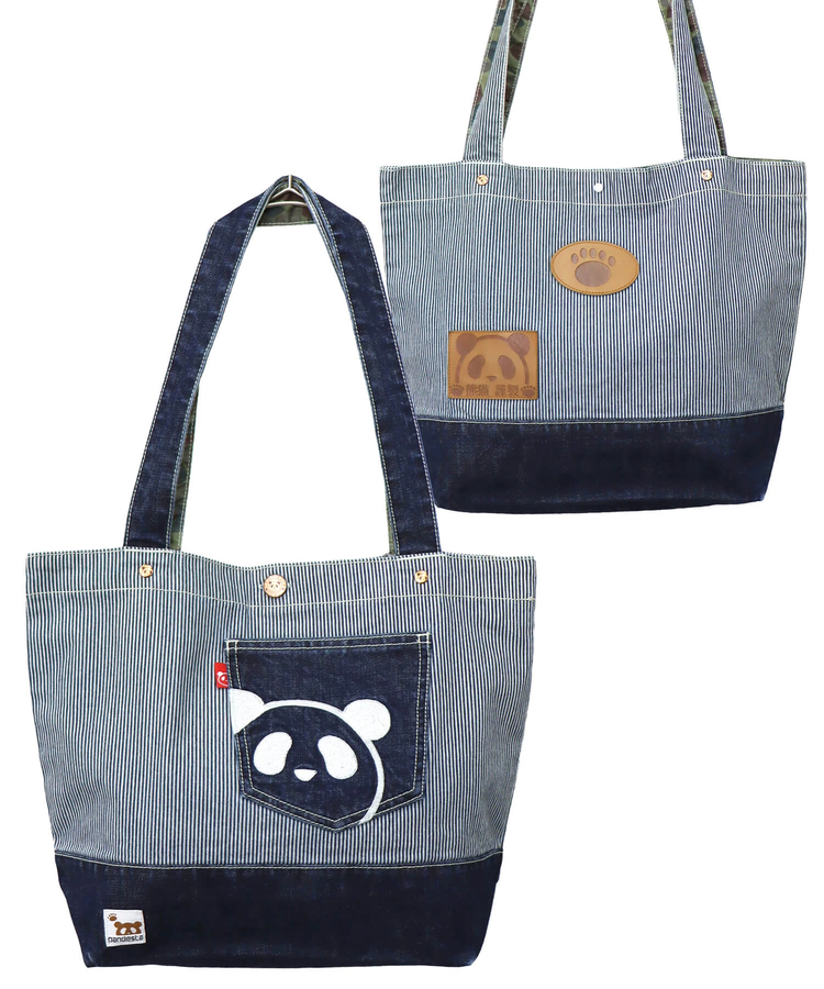 PANDIESTA(パンディエスタ) |SB 熊猫謹製 パンダアイコン 刺繍 切替 トートバッグ(585650 MENS/WOMENS)