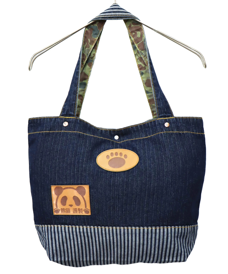 PANDIESTA(パンディエスタ) |SB 熊猫謹製 パンダアイコン 刺繍 切替 トートバッグ(585650 MENS/WOMENS)