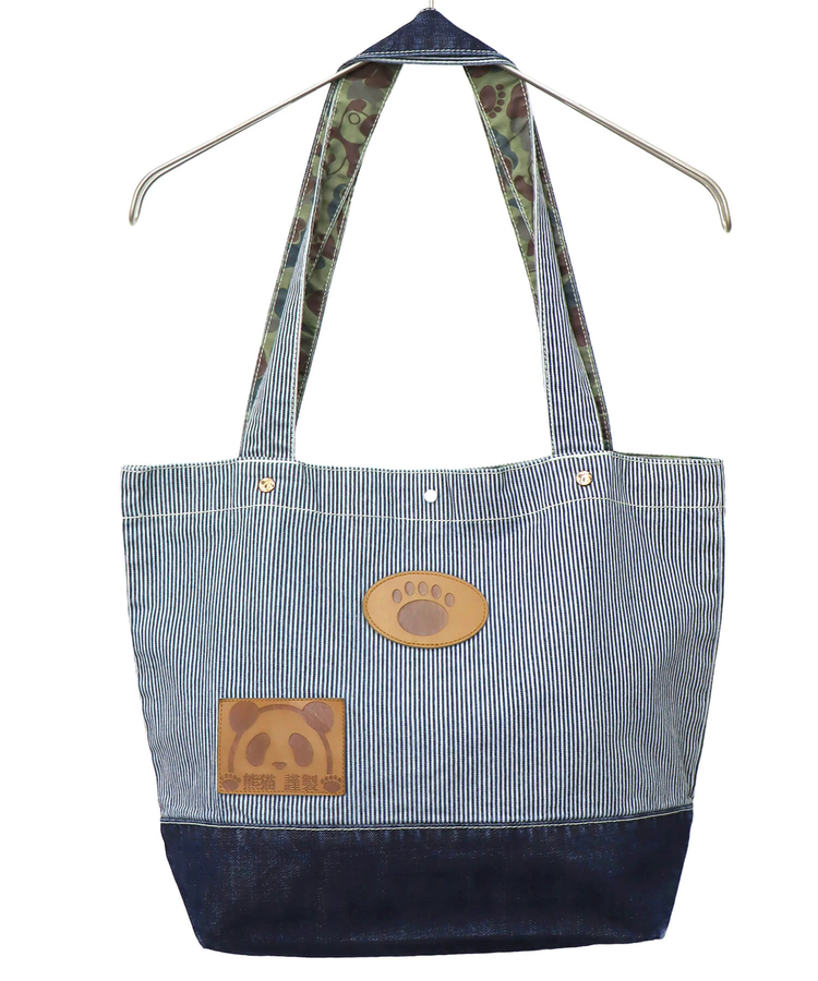 PANDIESTA(パンディエスタ) |SB 熊猫謹製 パンダアイコン 刺繍 切替 トートバッグ(585650 MENS/WOMENS)