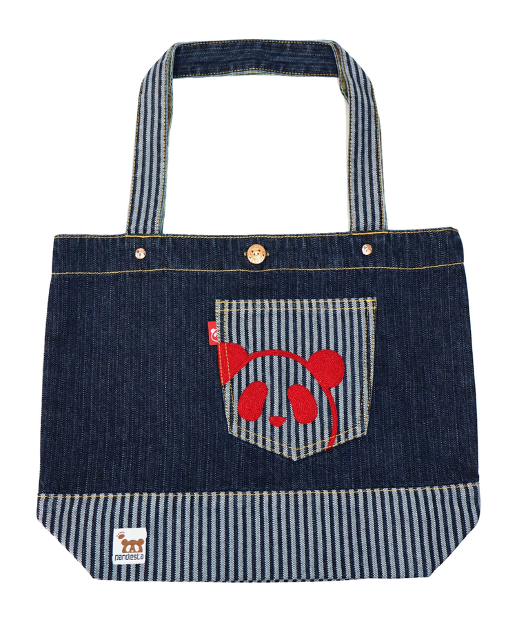 PANDIESTA(パンディエスタ) |SB 熊猫謹製 パンダアイコン 刺繍 切替 トートバッグ(585650 MENS/WOMENS)