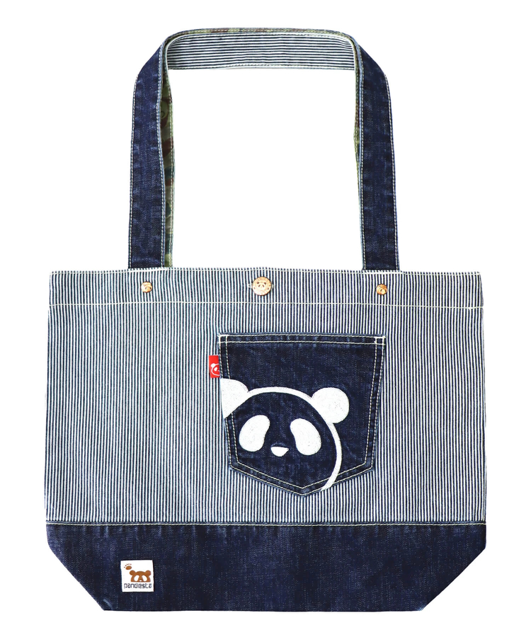 PANDIESTA(パンディエスタ) |SB 熊猫謹製 パンダアイコン 刺繍 切替 トートバッグ(585650 MENS/WOMENS)