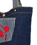 PANDIESTA(パンディエスタ) |SB 熊猫謹製 パンダアイコン 刺繍 切替 トートバッグ(585650 MENS/WOMENS)