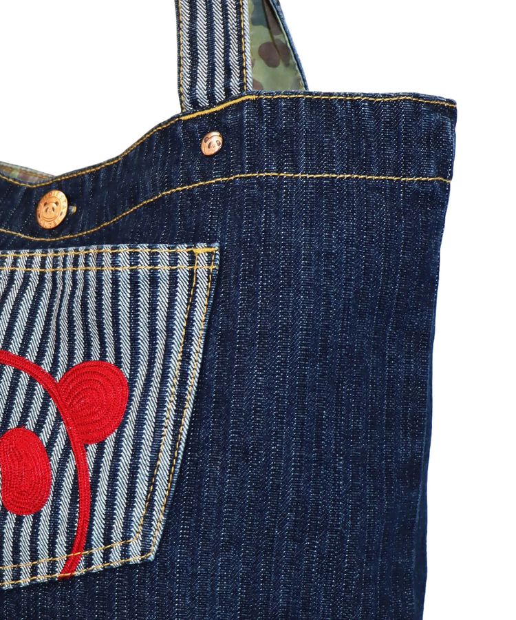 PANDIESTA(パンディエスタ) |SB 熊猫謹製 パンダアイコン 刺繍 切替 トートバッグ(585650 MENS/WOMENS)