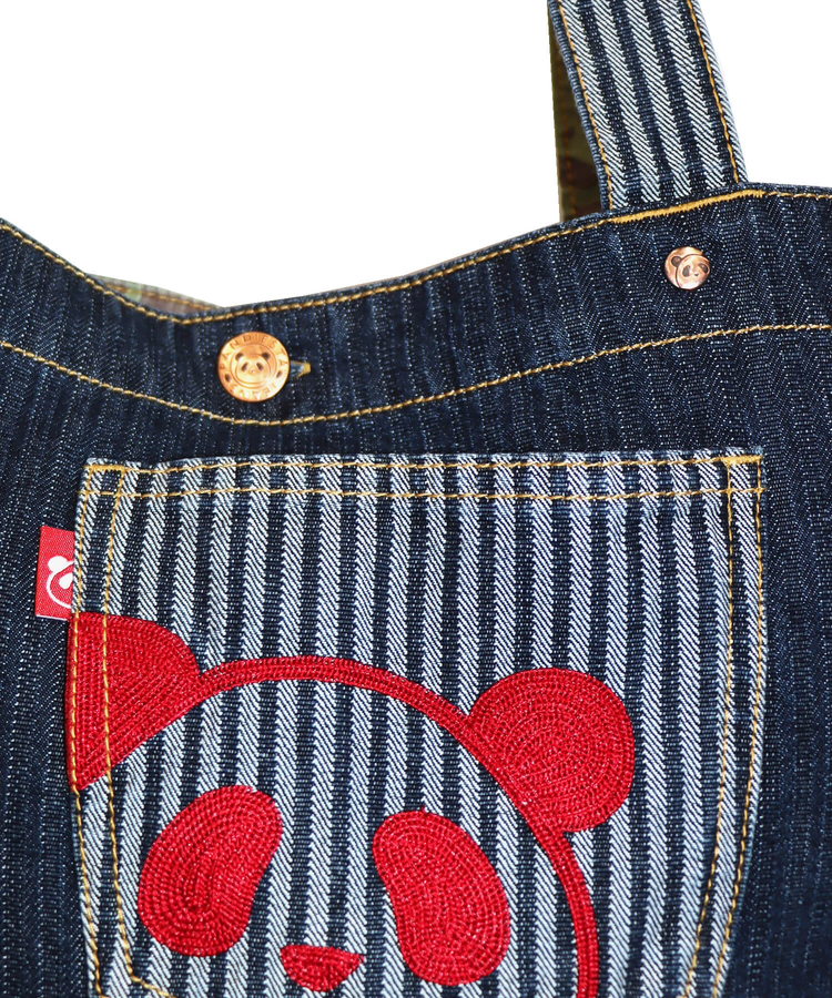 PANDIESTA(パンディエスタ) |SB 熊猫謹製 パンダアイコン 刺繍 切替 トートバッグ(585650 MENS/WOMENS)