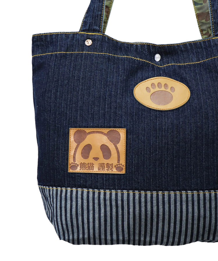 PANDIESTA(パンディエスタ) |SB 熊猫謹製 パンダアイコン 刺繍 切替 トートバッグ(585650 MENS/WOMENS)