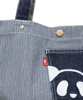 PANDIESTA(パンディエスタ) |SB 熊猫謹製 パンダアイコン 刺繍 切替 トートバッグ(585650 MENS/WOMENS)