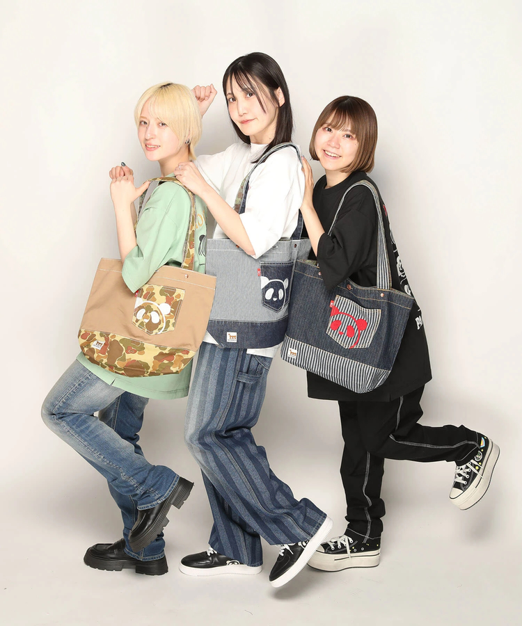 PANDIESTA(パンディエスタ) |SB 熊猫謹製 パンダアイコン 刺繍 切替 トートバッグ(585650 MENS/WOMENS)