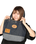 PANDIESTA(パンディエスタ) |SB 熊猫謹製 パンダアイコン 刺繍 切替 トートバッグ(585650 MENS/WOMENS)