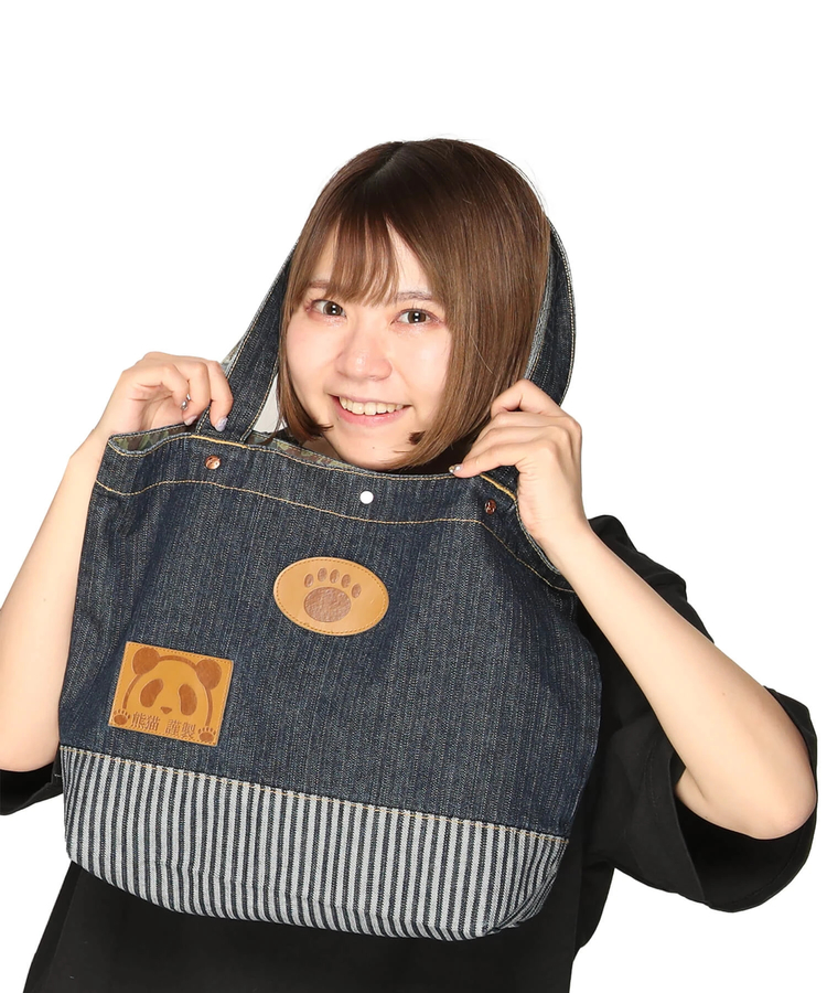 PANDIESTA(パンディエスタ) |SB 熊猫謹製 パンダアイコン 刺繍 切替 トートバッグ(585650 MENS/WOMENS)