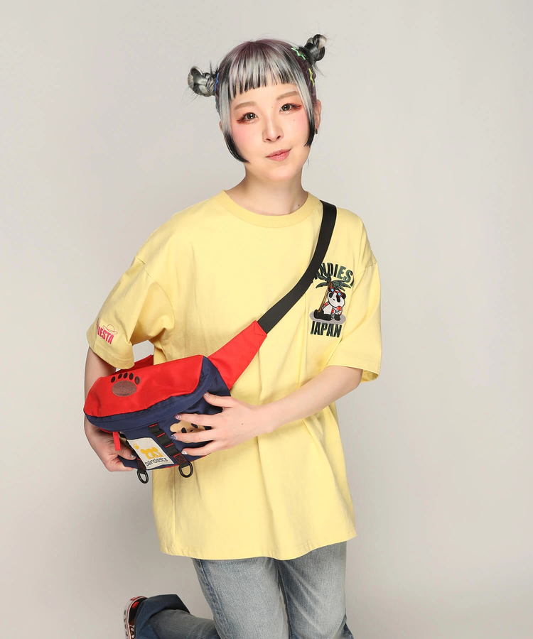 PANDIESTA(パンディエスタ) |SB 熊猫謹製 パンダアップリケ 切替 ２WAY ベルトバッグ(585901 MENS/WOMENS)