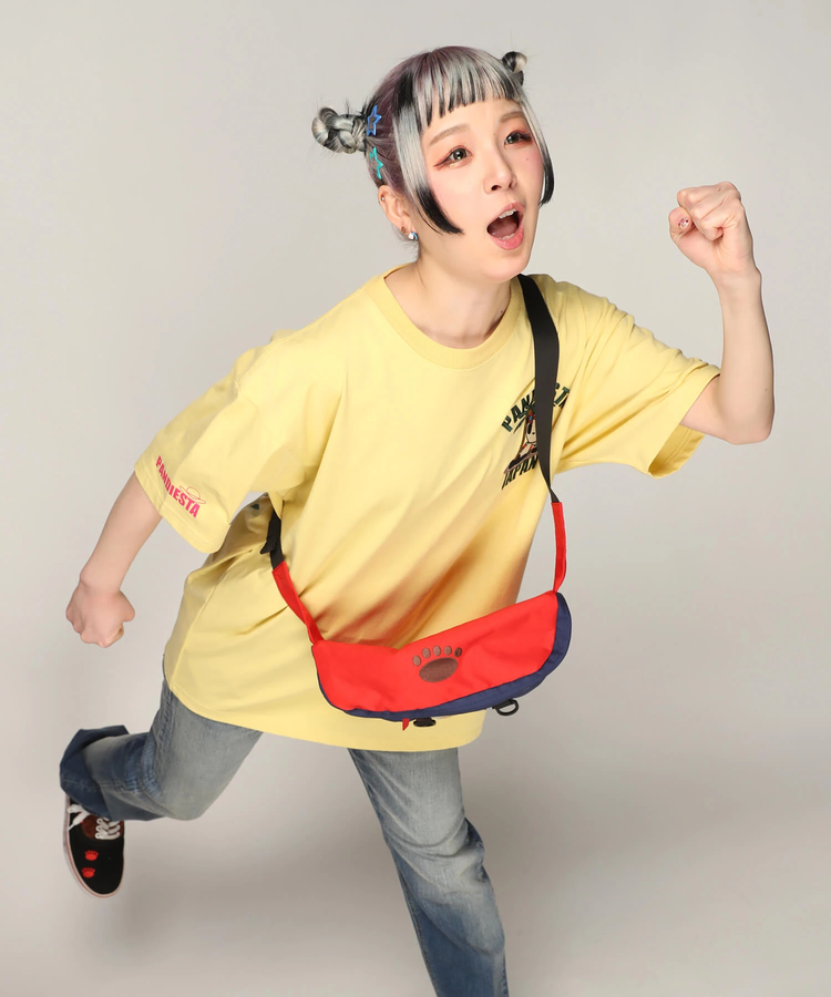 PANDIESTA(パンディエスタ) |SB 熊猫謹製 パンダアップリケ 切替 ２WAY ベルトバッグ(585901 MENS/WOMENS)