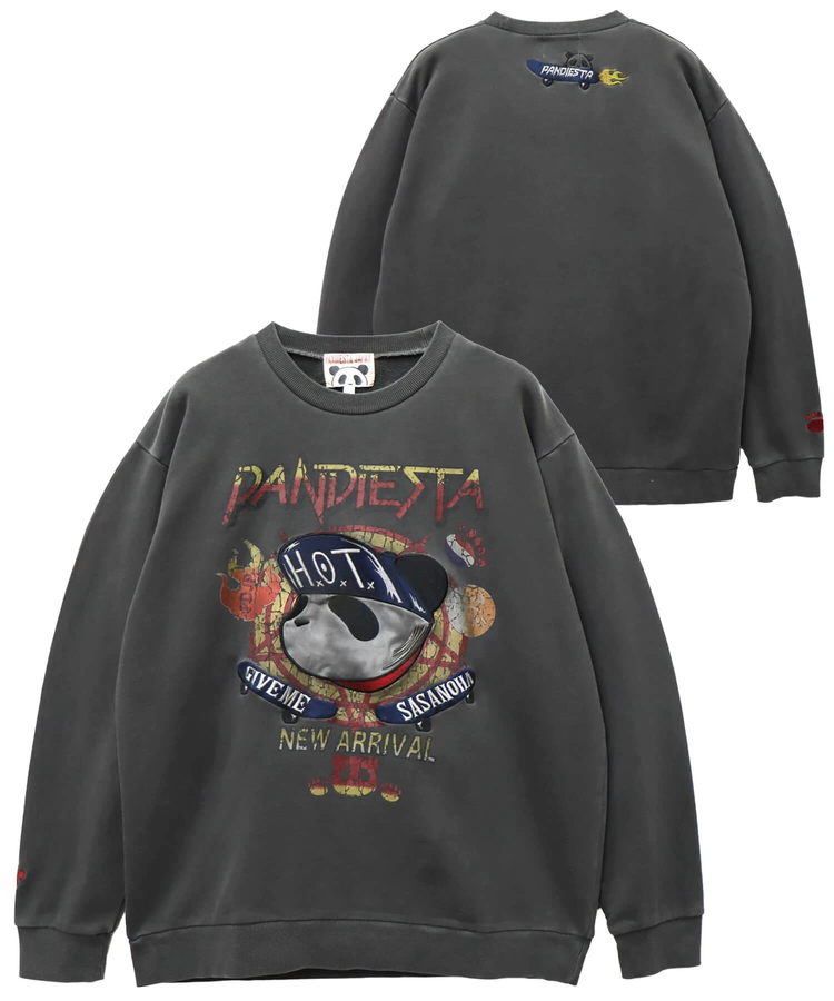PANDIESTA(パンディエスタ) |SB PANDIESTA スケートパンダ ピグメント クルー スウェット(564561 MENS)
