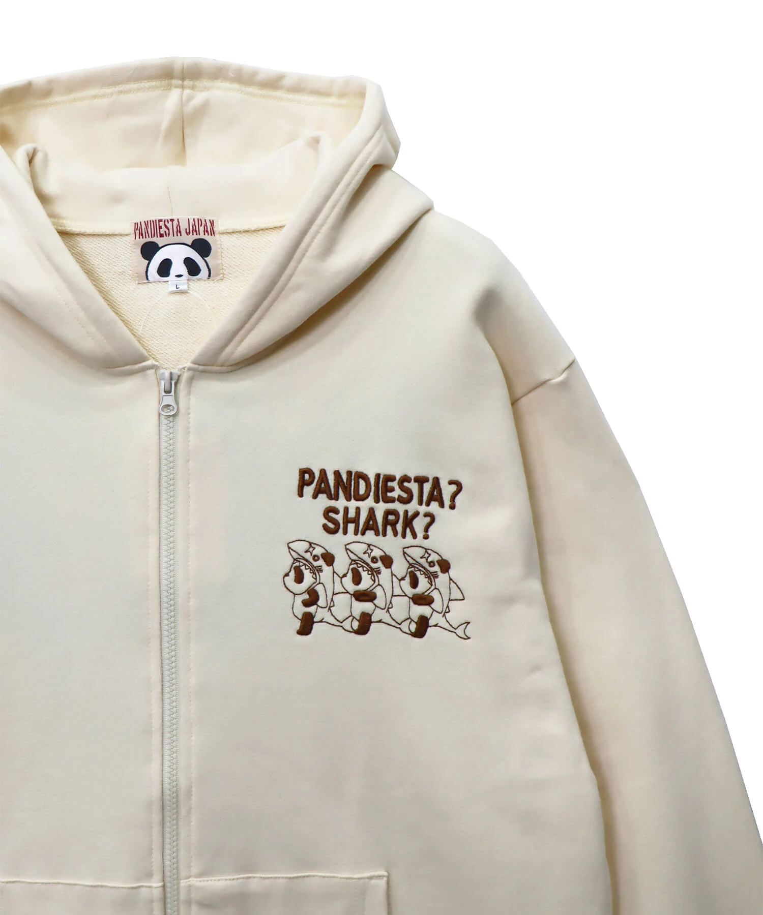 パンディエスタ)PANDIESTA パンダorシャーク？？ジップパーカー(564564