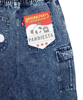 PANDIESTA(パンディエスタ) |SB 熊猫謹製 ケミカルウォッシュ イージー デニムパンツ(575951 MENS)
