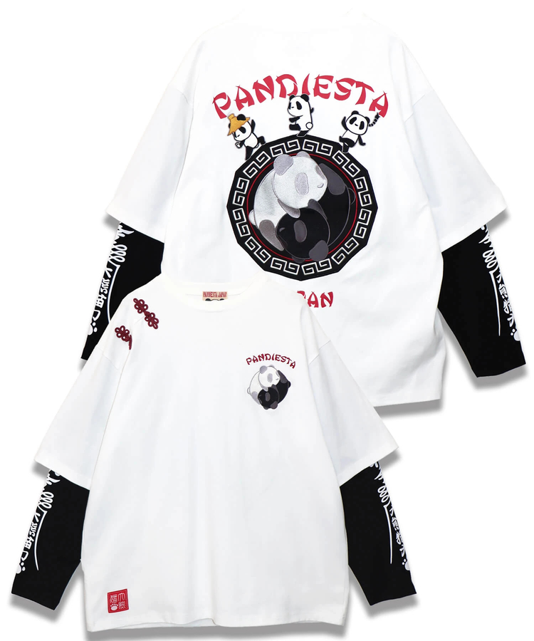 PANDIESTA(パンディエスタ) |SB 熊猫印 太陰太極 パンダフェイクレイヤード ロングスリーブTee(575200 MENS)