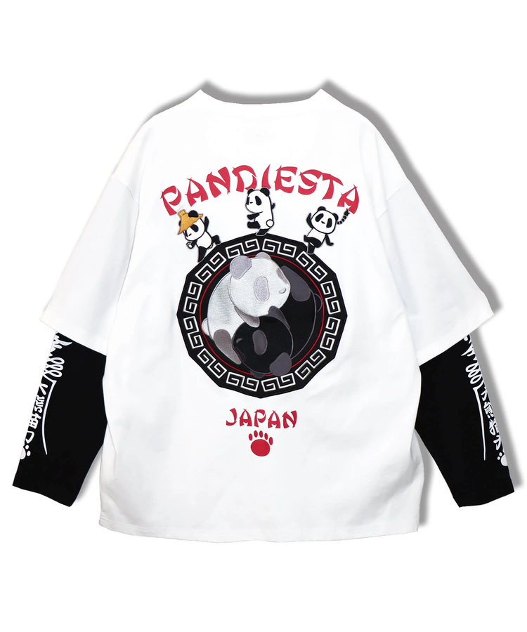 PANDIESTA(パンディエスタ) |SB 熊猫印 太陰太極 パンダフェイクレイヤード ロングスリーブTee(575200 MENS)