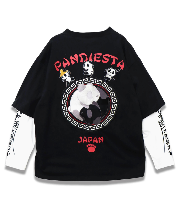 PANDIESTA(パンディエスタ) |SB 熊猫印 太陰太極 パンダフェイクレイヤード ロングスリーブTee(575200 MENS)