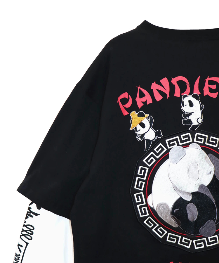 PANDIESTA(パンディエスタ) |SB 熊猫印 太陰太極 パンダフェイクレイヤード ロングスリーブTee(575200 MENS)