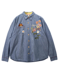 PANDIESTA(パンディエスタ) |SB 熊猫謹製 シーサーぱんだ シャンブレーシャツ(575201 MENS)
