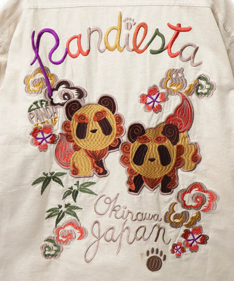 PANDIESTA(パンディエスタ) |SB 熊猫謹製 シーサーぱんだ シャンブレーシャツ(575201 MENS)